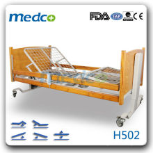 MED-H502 Chaud! Cinq fonctions lit médical électrique avec roues